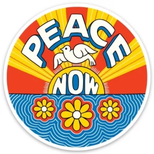 The Found Vinyl Sticker Peace Now