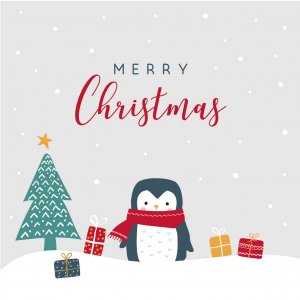 Serviette Pinguin Christmas