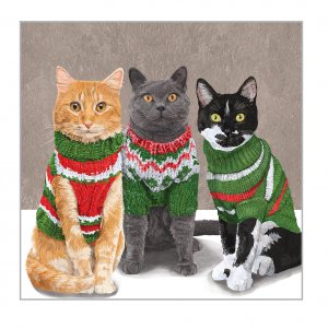 Serviette Sweater Cats