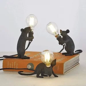 Tischlampe Maus schwarz B