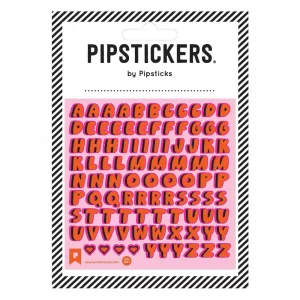 Pipstickers - Red Lettered