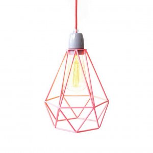 Designerlampe Filament pink